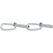 156133 Chaîne nouée argent acier étamé par galvanisation 30 m Epaisseur du maillon 2.8 mm A785161 - Dörner+helmer