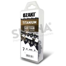 Chaîne Ozaki Semi Carrée, 3/8 .058 (1,5mm) Induction Titane - 52 Entraîneurs