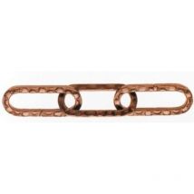 Chaîne plate martelée masidef 34x15x3mm vendue au mètre - dy2700222