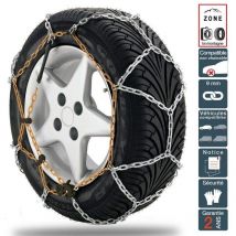 Trendy - Chaines à neige pneu 215/55R17 loi Montagne 9mm - Argent