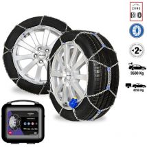 Polaire - Chaînes neige voiture électrique pneu 145/80R15, 9mm automatique renforcée 0050-PMAA-14
