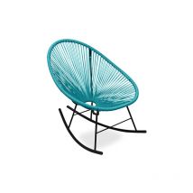 Chaise d'extérieur - Chaise à bascule de jardin - Acapulco Turquoise