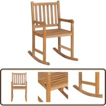Chaise à bascule bois de teck massif - Chaises De Jardin - Chaises à Bascule - Mobilier De Jardin - Meubles De Jardin - Teck