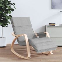 Torana - Chaise à bascule Gris clair Tissu