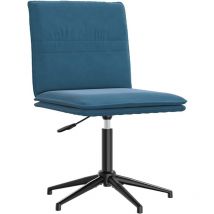 Chaise à manger Bleu Velours