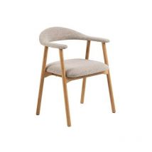 Chaise Addi beige/chêne Monza 60