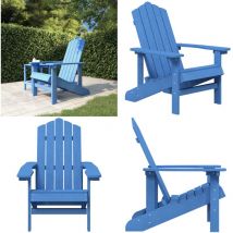 Chaise Adirondack de jardin pehd bleu marine - Chaise Jardin - Fauteuil Jardin - Mobilier De Jardin - Chaise Adirondack - Chaise Extérieure - Home &