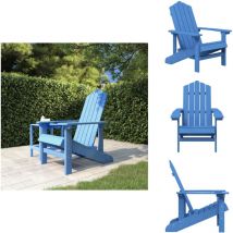 Chaise Adirondack de jardin pehd bleu marine - Chaise Jardin - Fauteuil Jardin - Mobilier De Jardin - Chaise Adirondack - Chaise Extérieure