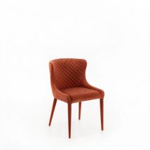 Chaise Microfibre Afrodite Rouille sts 1 pc