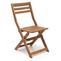 Chaise Arleston – Bois d'acacia FSC – Dimensions 42x58xH86 cm – Chaise élégante et fonctionnelle