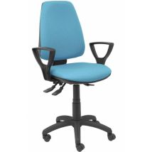 Chaise de bureau ergonomique – bleu ciel – PVC – 60 cm largeur – 108 cm hauteur – 42-52 cm hauteur d'assise