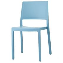 Chaise de jardin, 6 Chaises jardin Kate Scab design Bleu en Plastique Scab design