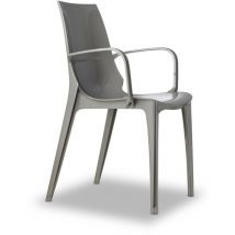 Chaise design, Chaise design avec accoudoirs - vanity - deco Gris en Plastique Scab Design