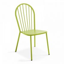 Chaise bistrot de jardin en métal vert