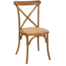 Atmosphera Isak Wood Bistro Chair - Brown