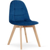 Chaise BORA - velours bleu marine x 1