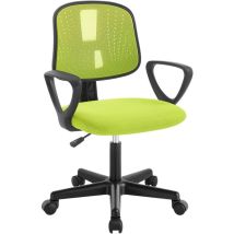 Klihome - Chaise Bureau Enfant En Maille Respirante, Chaise Ergonomique, Vert