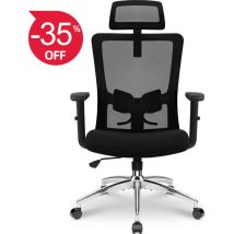 Daynee - Chaise de Bureau, Chaise Bureau, Fauteuil de Bureau Inclinable, Chaise de Bureau Ergonomique, Appui-Tête, Soutien Lombaire et Accoudoire