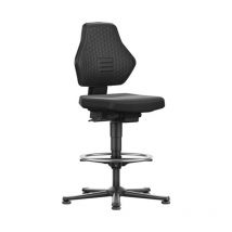 Chaise d'atelier pivotante Air Flow patins + anneau de pied ( 9000454093 ) - Bimos