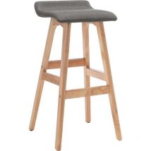Chaise de bar Gris foncé Tissu
