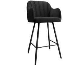 Mobilier1 - Chaise de bar Comfivo 103, Magic Velvet 2219, 105x42x56cm, Tapisserie, Métallique