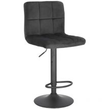 Chaise de bar réglable Dafne VIC, noir
