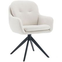 Wahson Office Chairs - Chaise de Bureau Moderne Fauteuil de Bureau Rotation à 360° Chaise Bureau Erconomique avec Pieds en Métal, Chenille, Beige