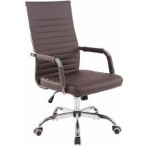 CLP - Chaise de bureau avec dossier avec des accoudoirs de conception ergonomique différentes couleurs colore : marron
