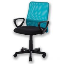 Fanmuebles - Chaise de bureau Amélie bleue