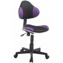 Chaise de bureau Bastian en maille Violet