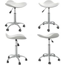 Chaise de bureau Blanc Similicuir - Chaise De Bureau - Chaise Ergonomique - Chaise Blanche - Chaise Pivotante - Simuli Cuir - Home & Living