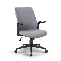 Office24 - Chaise de bureau classique Fauteuil ergonomique en tissu réglable Mugello