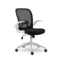 Chaise de bureau confortable noire et blanche