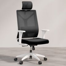 Privatefloor - Chaise de bureau ergonomique avec roulettes et accoudoirs - Ergal Noir