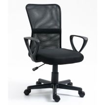 Nordlys - Chaise de Bureau Ergonomique Reglable avec Accoudoirs Base Nylon
