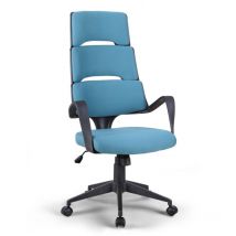 Office24 - Chaise de bureau ergonomique réglable en hauteur en tissu Motegi Ocean