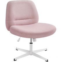 Chaise de Bureau, Fauteuil Ergonomique, Style Moderne avec Base en Croix, Siège Large et Confortable, Hauteur Réglable, Siège Pivotant, Tissu