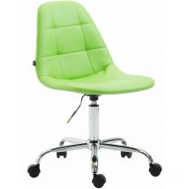 Nova - Chaise de bureau élégante en fauteuil en cuir écologique avec siège réglable dans différentes couleurs Couleur : Vert