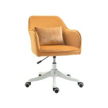 Chaise de bureau massante ines jaune d'or