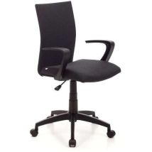 Chaise De Bureau Milano Noir - Design Ergonomique Et Confort Impeccable - 58x58xh93(99) Cm