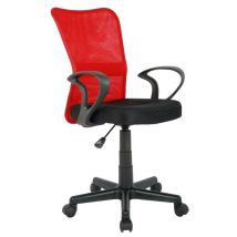 Chaise de bureau Mio Rouge/Noire