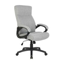 Six - Chaise De Bureau Paras Tissu Grise