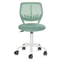 Urban Meuble - Chaise de bureau pour enfant vert sauge à roulettes