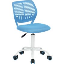 Urban Meuble - Chaise de bureau pour enfant bleu à roulettes