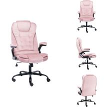 Chaise de bureau Rose Velours - Chaise De Bureau - Chaise Ergonomique - Chaise Inclinable - Chaise Velours - Chaise Rose