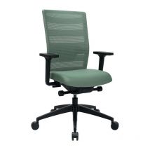 Topstar - Chaise de bureau synchrone menthe 450-570mm avec accoudoirs, capacité 110kg