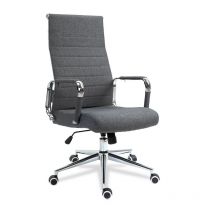 Chaise de bureau Toledo en gris foncé
