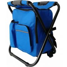 Chaise de Camping Pliante avec Sac à Dos, Sac à Dos de Pêche Multifonctionnel Tabouret, Ultra-léger étanche Chaise de Sac à Dos Isotherme pour