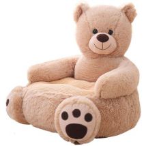 Chaise de canapé ours, enfant fauteuil en peluche de Bébé, fauteuil en coton pp inclinable pour tout petits, meubles de chambre à coucher en peluche
