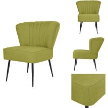 Chaise de cocktail Vert Tissu - Chaise De Cocktail - Fauteuil Club - Mobilier Lounge - Décoration Intérieure - Design Rétro